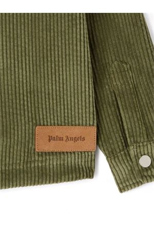 giacca in cotone verde PALM ANGELS KIDS | PBES007F24FAB0015656